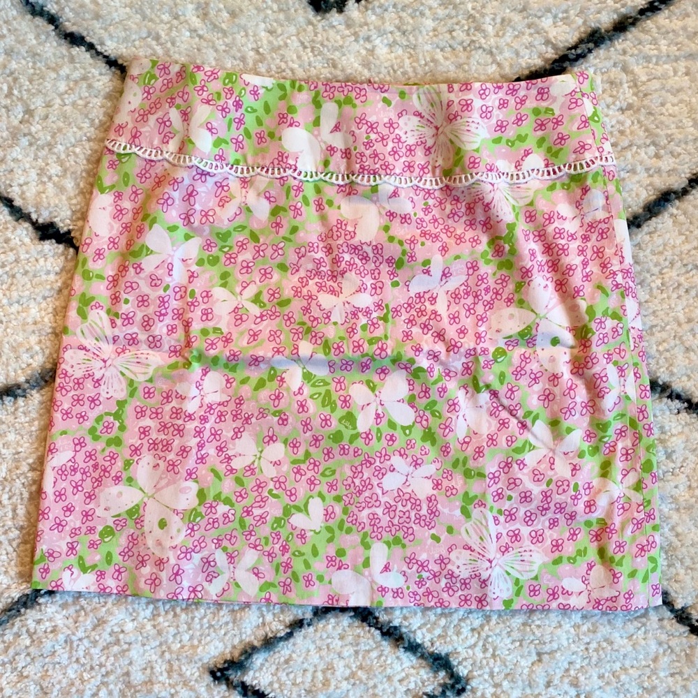 SALE 🌟Lilly Pulitzer Pink A-line Butterfly Skirt